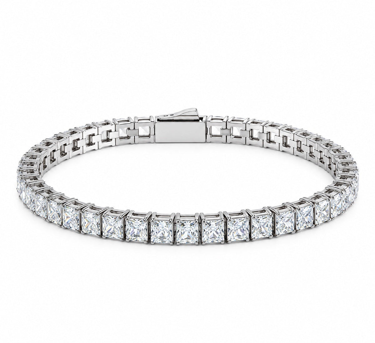 Bracelet Bastille tennis taille princesse, argent