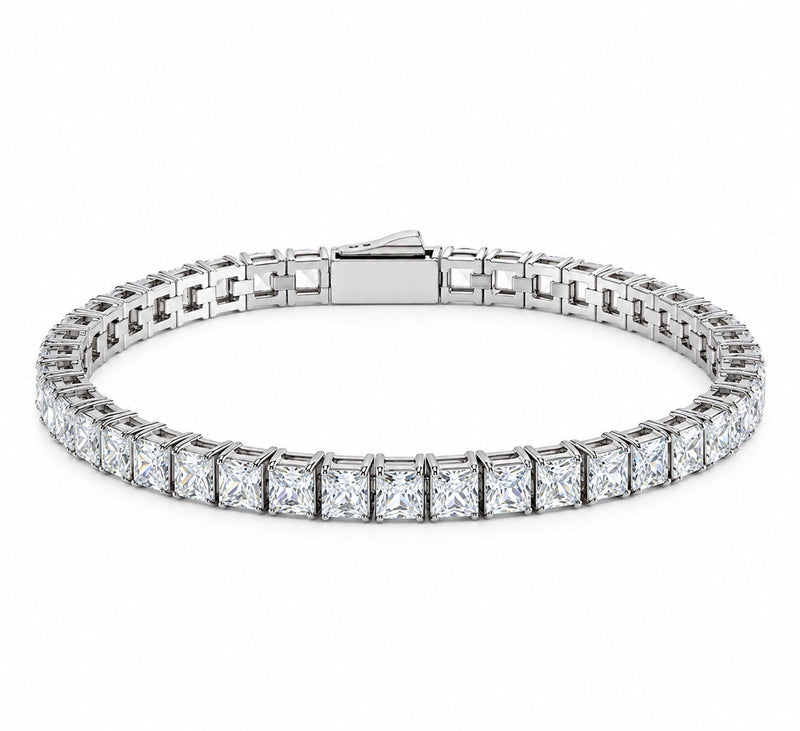 Bracelet Bastille tennis taille princesse, argent