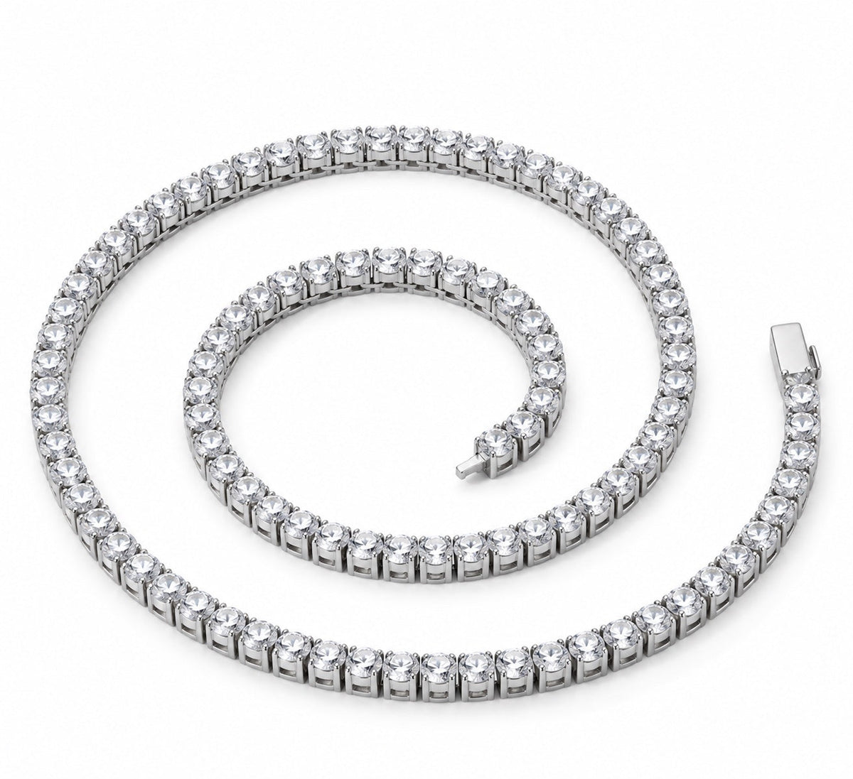 Collier Trocadéro tennis rond, argent