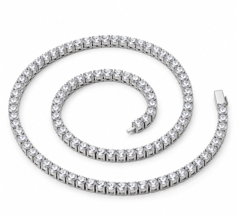 Collier Trocadéro tennis rond, argent