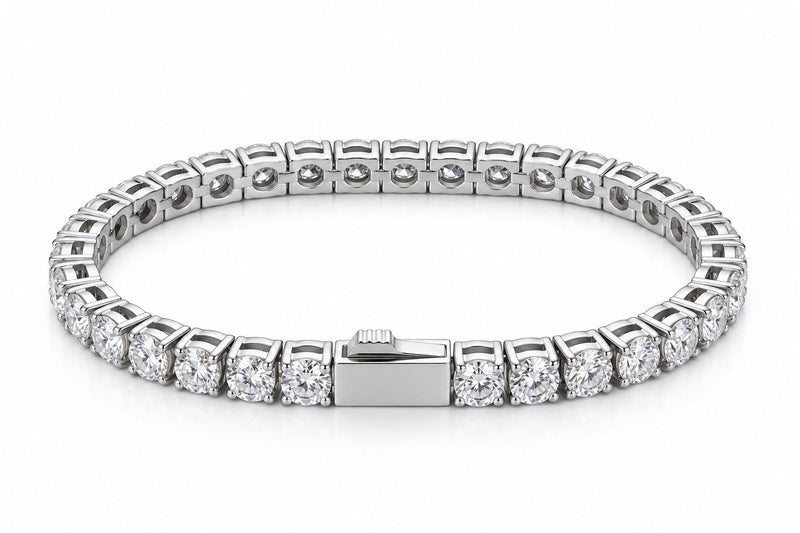 Bracelet Kléber tennis rond, argent